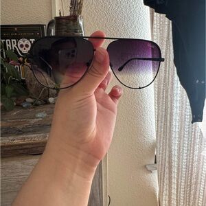 Quay Aviator Sunglasses – Gradient Lenses – $25